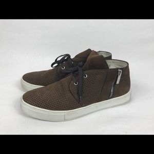 Al.Guardiani Leather Side Zip  Low Leather Sz 11 M